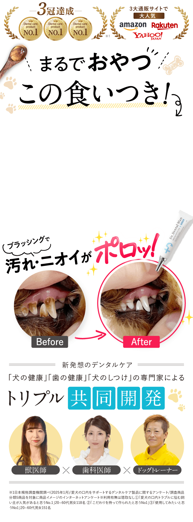 Dr. DentalWan ドクターデンタルワン 犬用口腔ジェル 30g はみがき